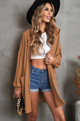 Hooded Brown Cardigan