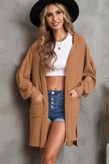 Hooded Brown Cardigan